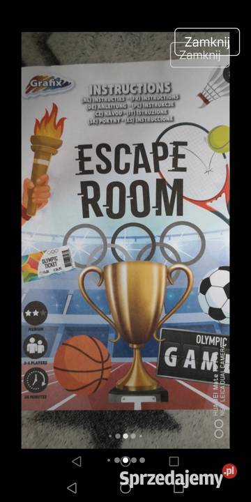 Gra Escape Room Kultura i Rozrywka Moszczenica