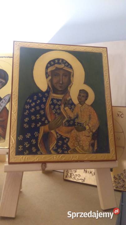 Ikona pisana Matka Boża Częstochowska 30x25 Szczecin