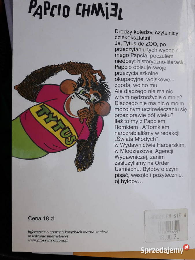 Książki Papcio Chmiel Warszawa