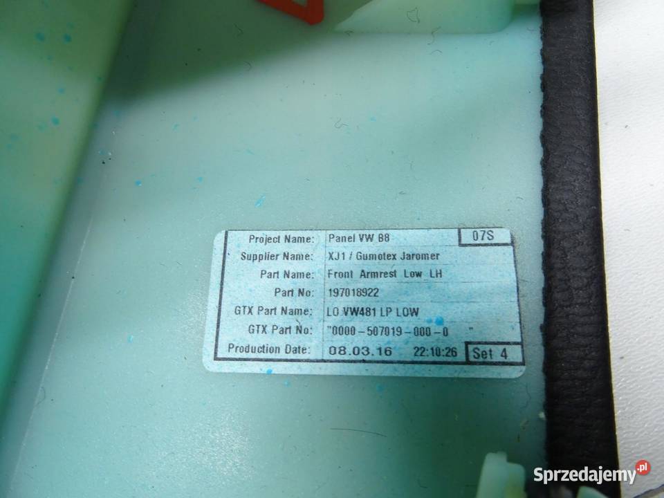 PODKŁOKIETNIK DRZWI BOCZKA LEWY PRZÓD 3G0867165 małopolskie sprzedam