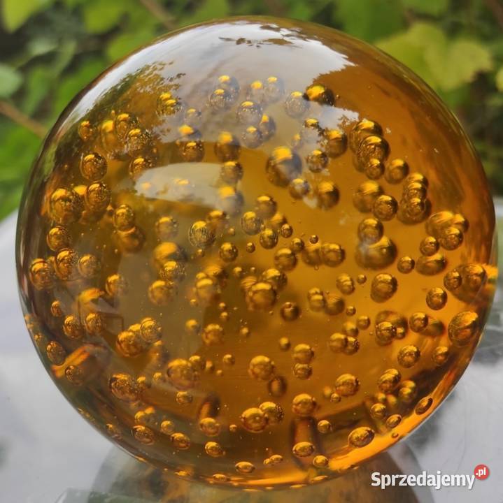 PIĘKNA SZKLANA KULA BULLICANTE
BURSZTYNOWA Pabianice