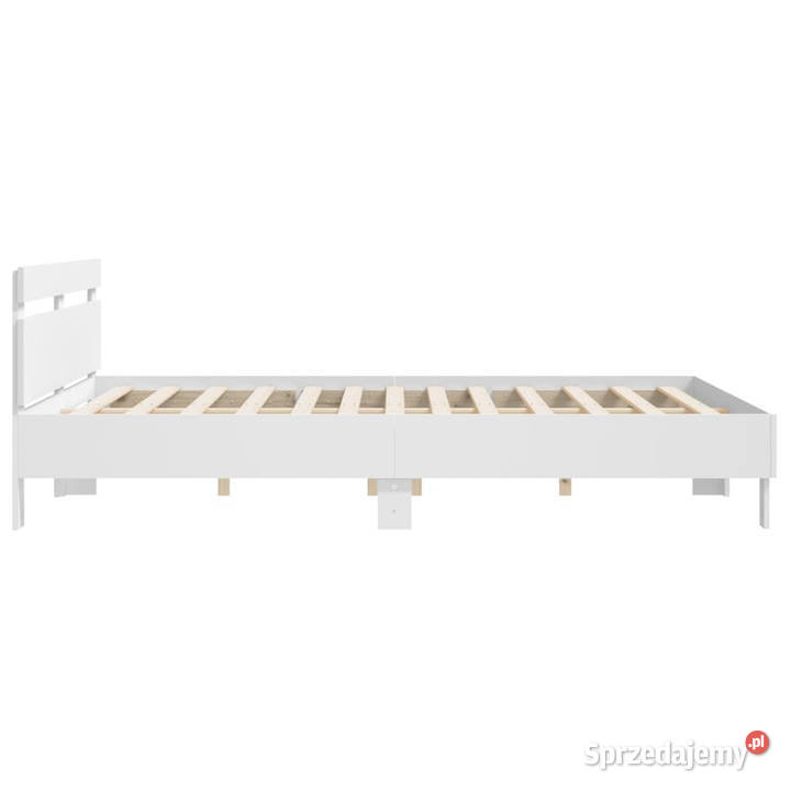Rama łóżka z wezgłowiem biała 180x200 WM3207399 203cm Warszawa