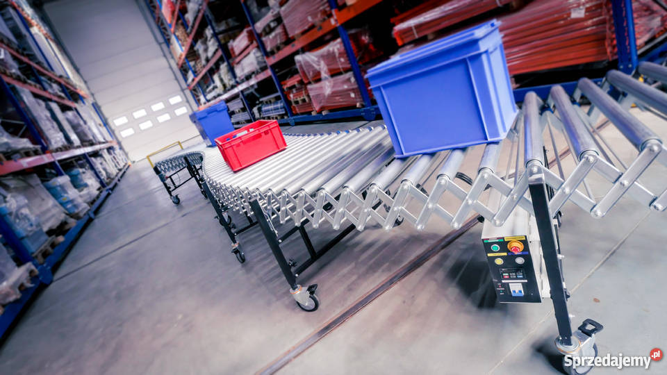 Przenośnik rolkowy elastyczny harmonijka