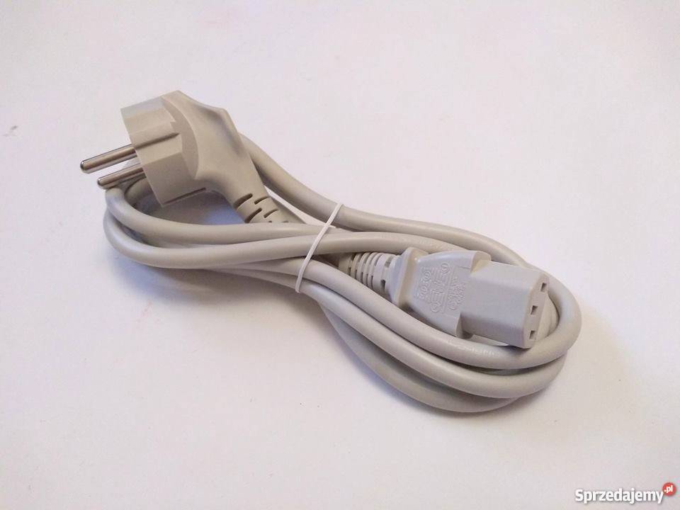 Kabel przewód zasilający do komputera dł 180 18 kable, taśmy, przedłużacze Siemianowice Śląskie