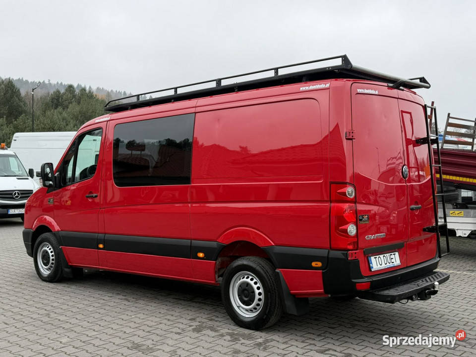 Volkswagen Crafter Brygadówka Doka 6 osób L2H1 bluetooth Samochody dostawcze