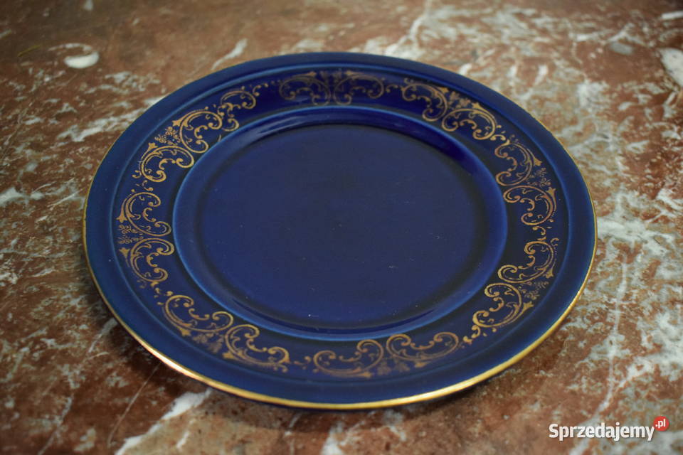 Kobaltowe talerzyki