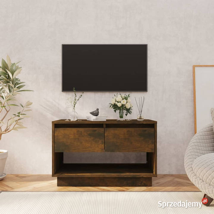 Szafka pod TV przydymiony dąb 70x41x44 WM812975 Warszawa