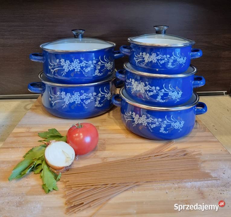 Garnki emaliwane różne wzory Pozostałe Warszawa