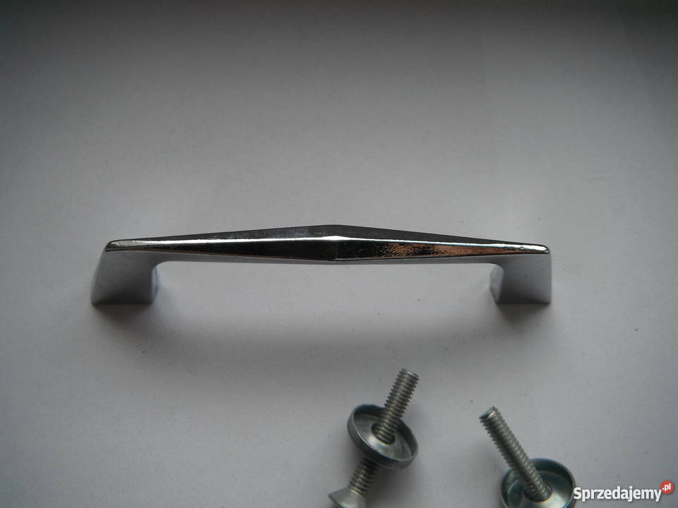 Uchwyt meblowy PRL rączka gałka chromowana Nowe Chlewiska