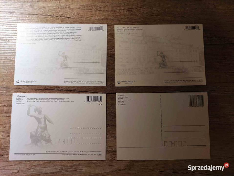 Pocztówki Warszawa Pałac Kultury 4 sztuki podkarpackie Rzeszów