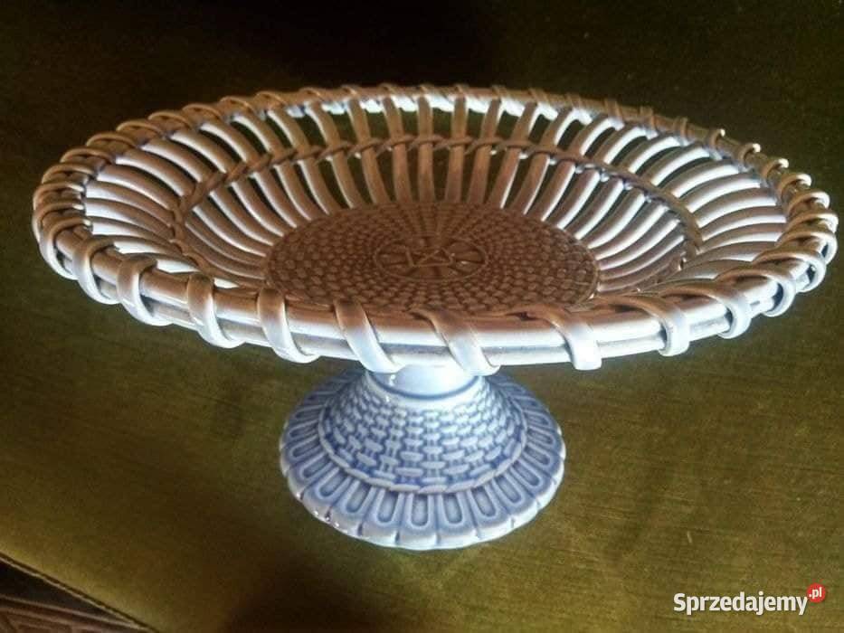 Unikatowa Patera na nodze z niebieskiej Antyki, Sztuka, Kolekcje pomorskie Gdańsk sprzedam