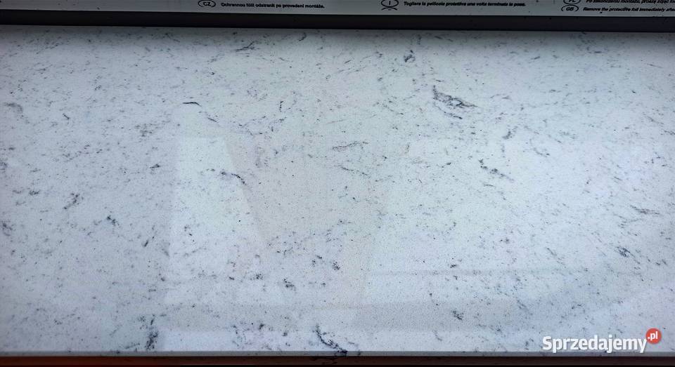 NOWY Parapet AGLOMARMUR Misty White 127x27 127