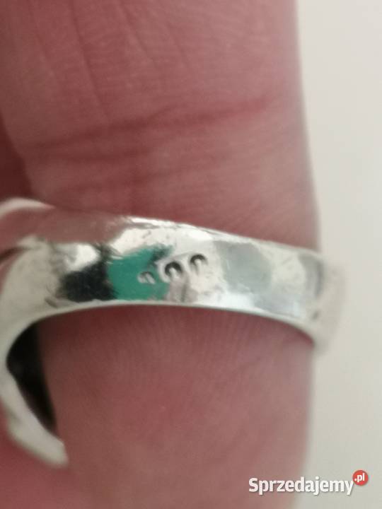 pierścionek sygnet srebro vintage