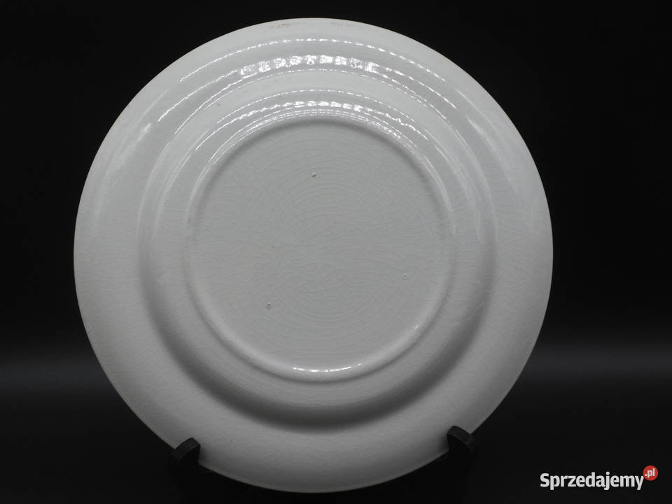 Talerz kolekcjonerski Delft Blue krajobraz z wielkopolskie Raszków