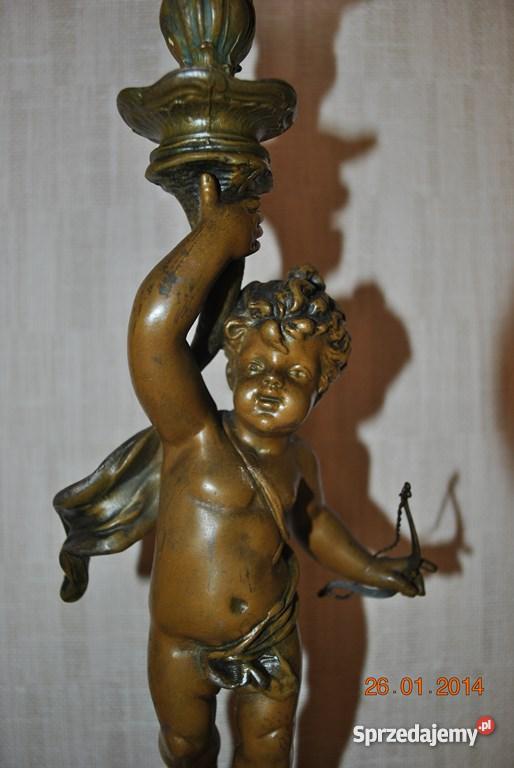 XIXwieczna figuralna lampa naftowa Kraków