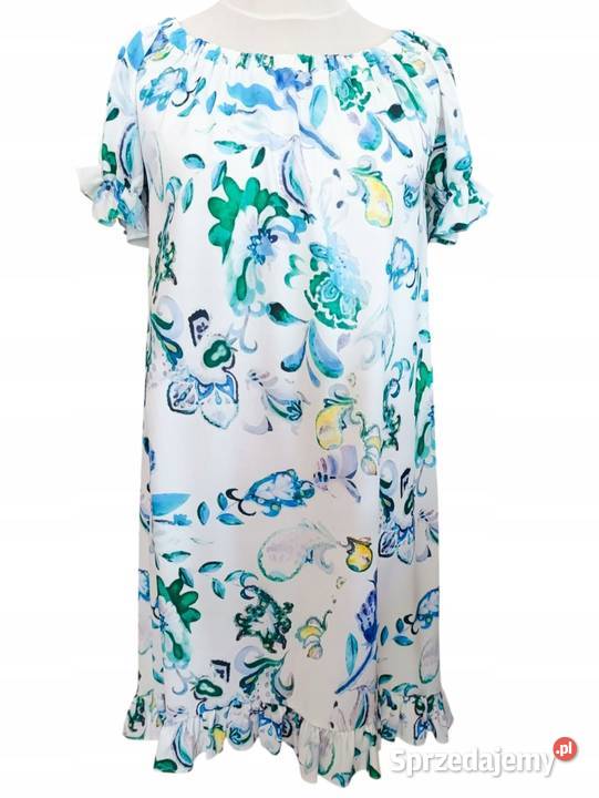 Sukienka hiszpanka ASYMETRYCZNA z falbaną Pątnów