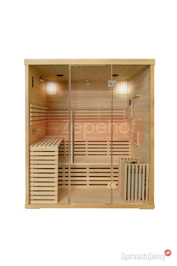 Sauna fińska sucha z piecem 1800x1500mm MOC 8 kW Grabówka