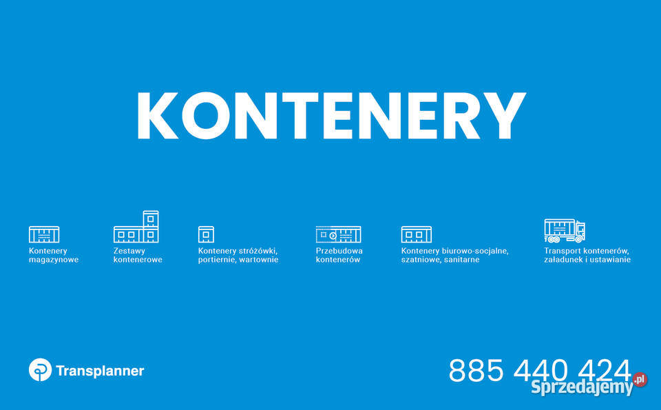 Wynajem kontenerów magazynowych morskich 20dv Gdańsk