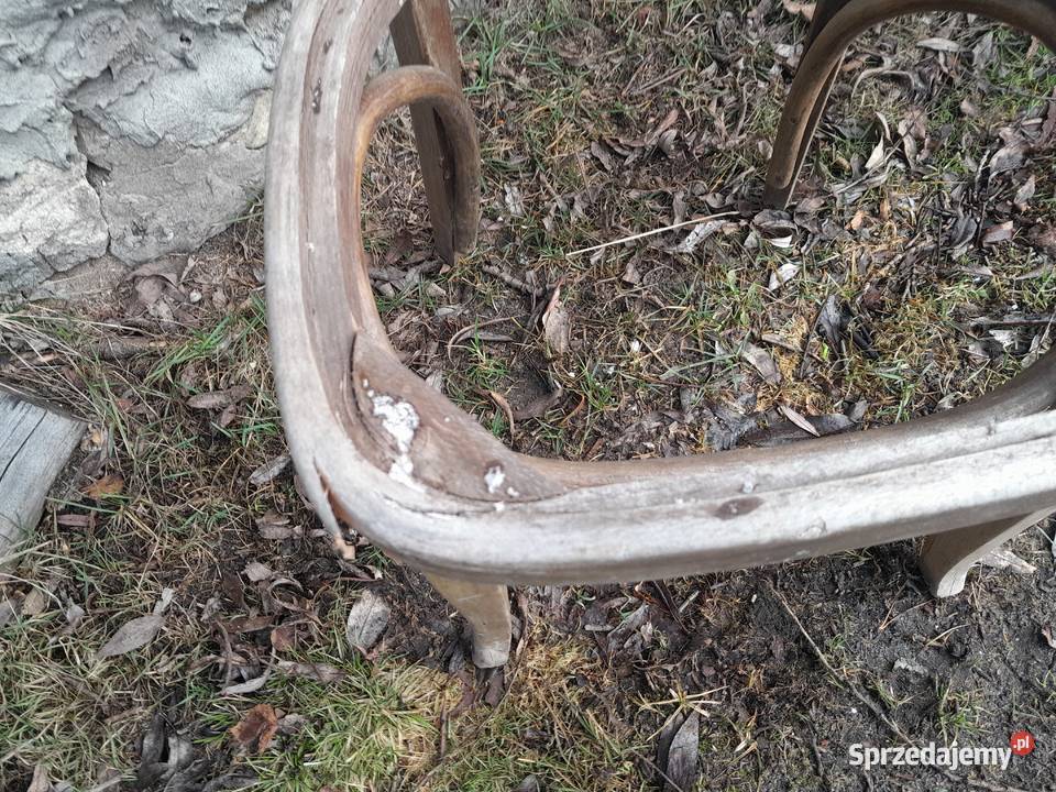 Stare krzesło PRL do renowacji zabytek retro Dąbrowa Górnicza