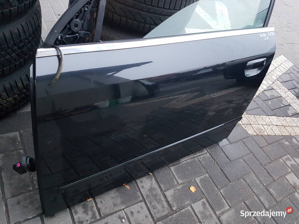 AUDI A4 B6 DRZWI LEWE PRZOD CZARNE LZ9W Drzwi wielkopolskie Turek