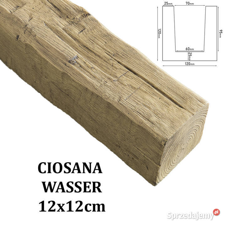 Belka Rustykalna Ciosana 12x12 WASSER małopolskie Gdów