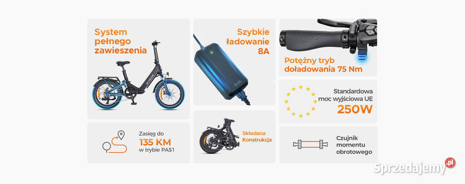 Rower elektryczny składany ENGWE L20 30 Boost 20 Rzeszów