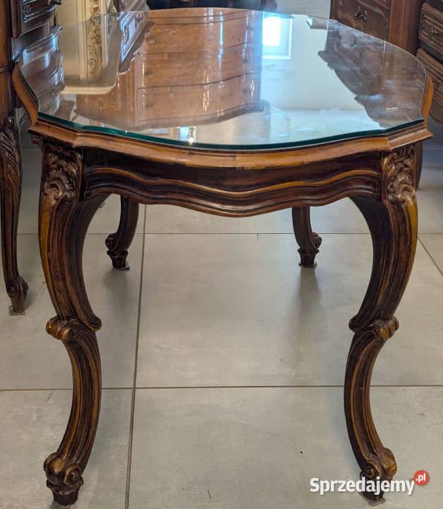 Piękny stolik ludwikowski orzech sklep Dąbrowa śląskie