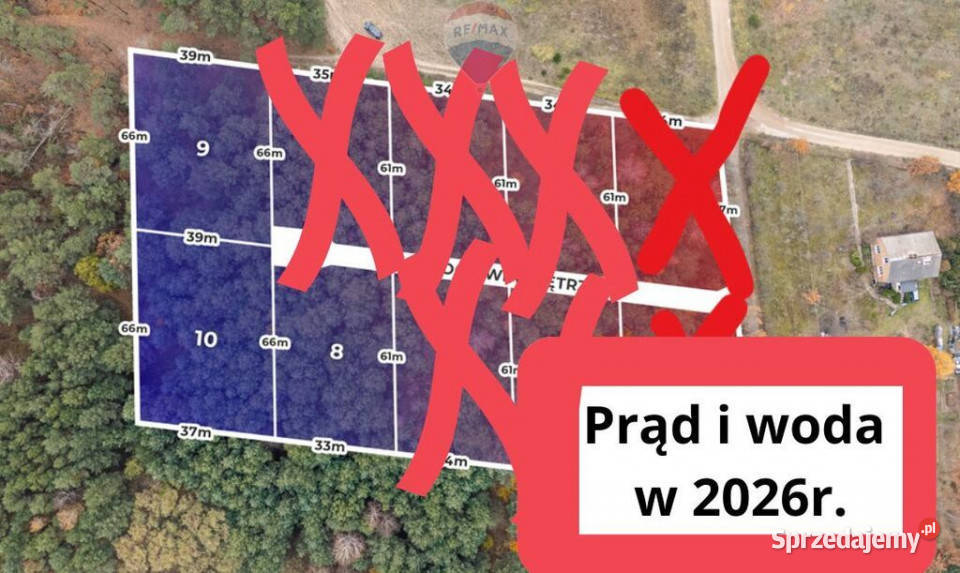 Działka pod duży dom ODLICZ VAT 23 bez PCC Siestrzeń