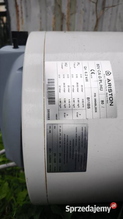 Podgrzewacz gazowy Ariston 80l 80V CA G sprawny Pozostałe Krzeszowice