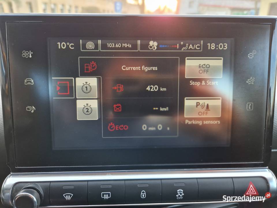 Citroen C4 Cactus uszkodzony Złocieniec