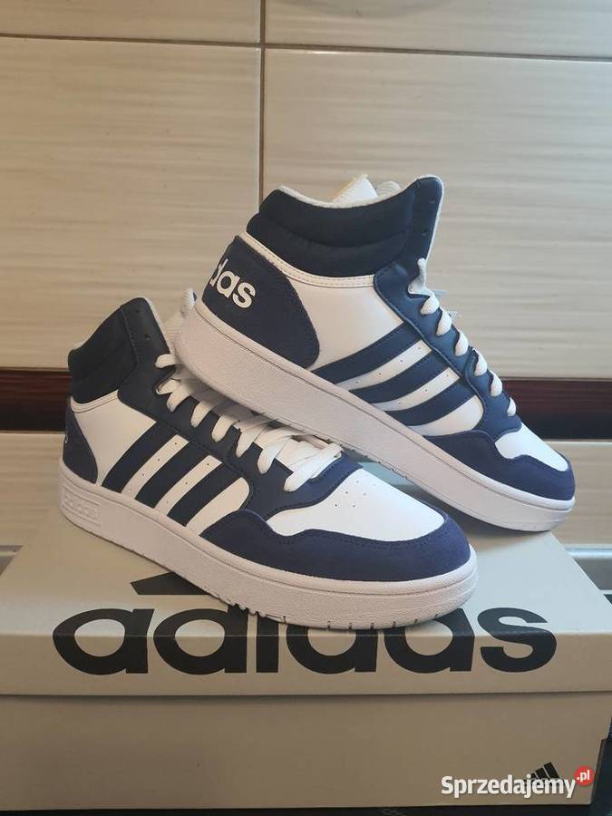 Sprzedam nowe oryginalne wysokie trampki Adidas skóra mazowieckie Piaseczno