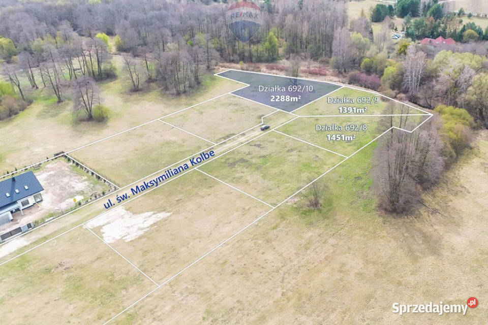 Działka rzeką pow 2288 m2 Budy Zosine WZ mazowieckie