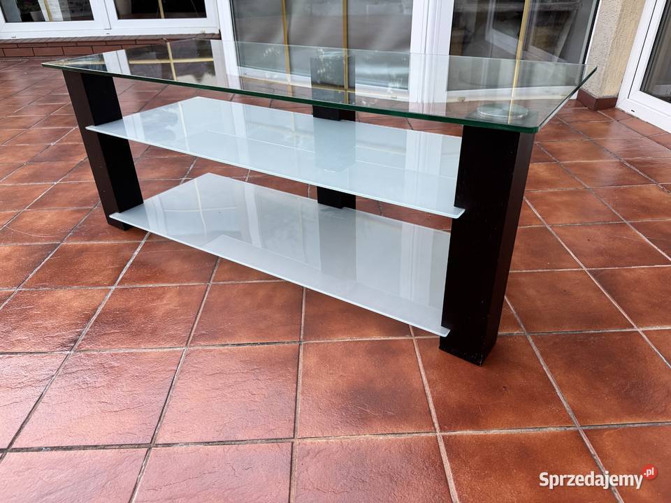 Szafka rtv szklana półka stolik regał komoda Garwolin