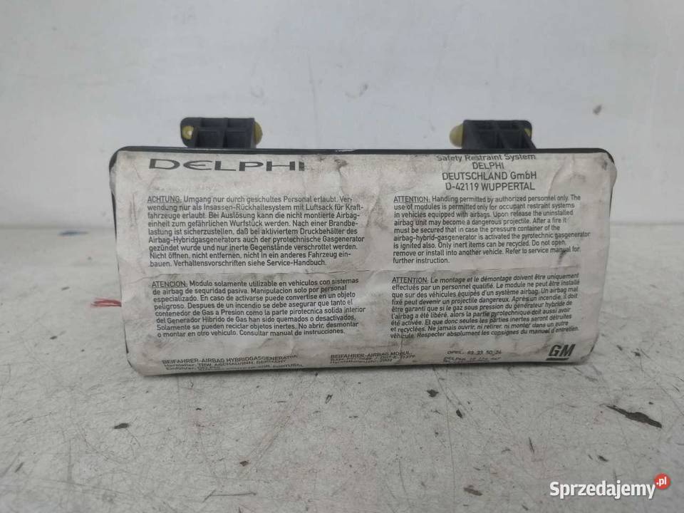 PODUSZKA AIRBAG PASAŻERA OPEL MERIVA A 93335024 osobowe sprzedam