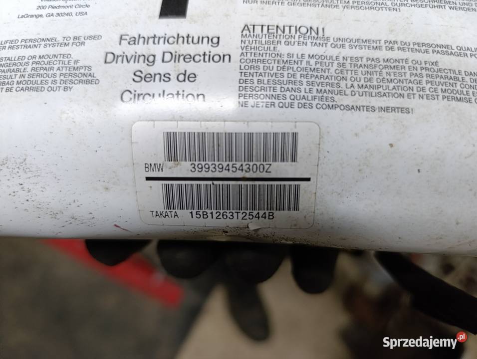 Bmw e46 poduszka powietrzna pasażera airbag