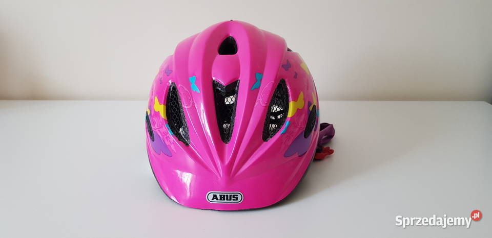 ABUS Kask rowerowy Rookie motylki różowy 5257 M mazowieckie Warszawa sprzedam