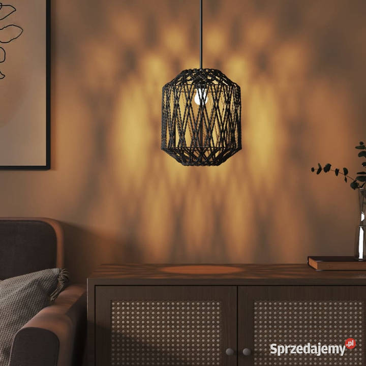 Klosz do lampy czarny 23x28 żelazo i papier mazowieckie Warszawa
