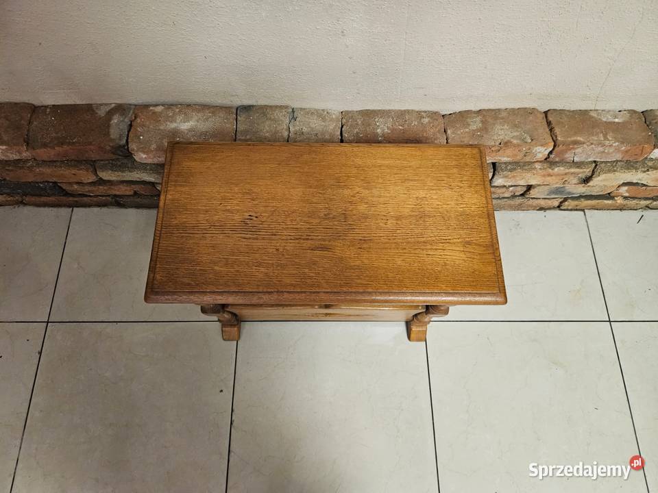 Gazetnik drewniany lity DĄB stylowy Wyposażenie wnętrz Pszczyna