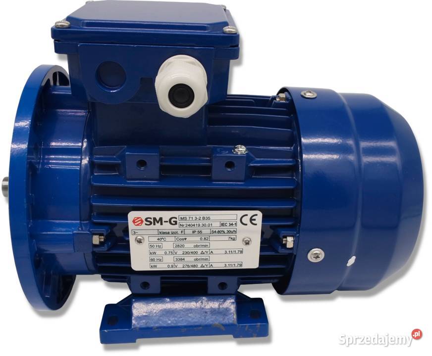 SILNIK ELEKTRYCZNY Z Kołnierzem 075kW 230V kujawsko-pomorskie Solec Kujawski