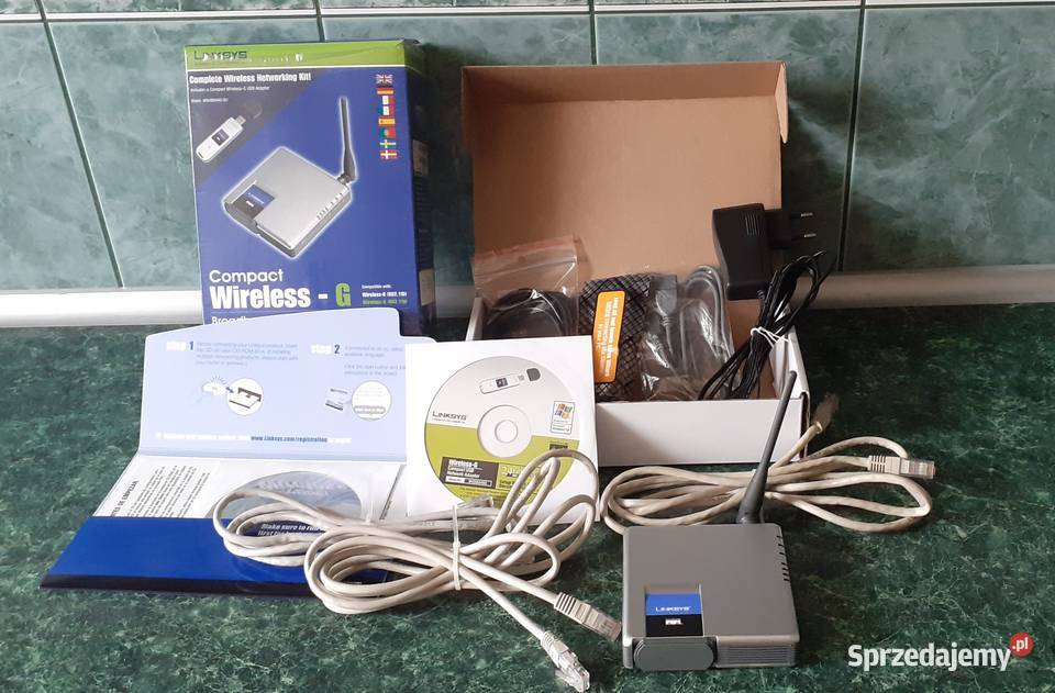 Linksys WirelessG Router WRT54GC z osprzętem