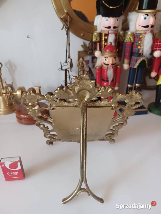 Piękne lusterko w mosiężnej ramie Ramki i ramy Poznań