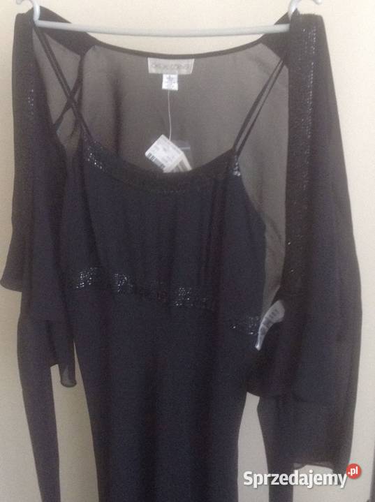 Nowa suknia wieczorowa dwuczęściowa100 jedwab M Opole