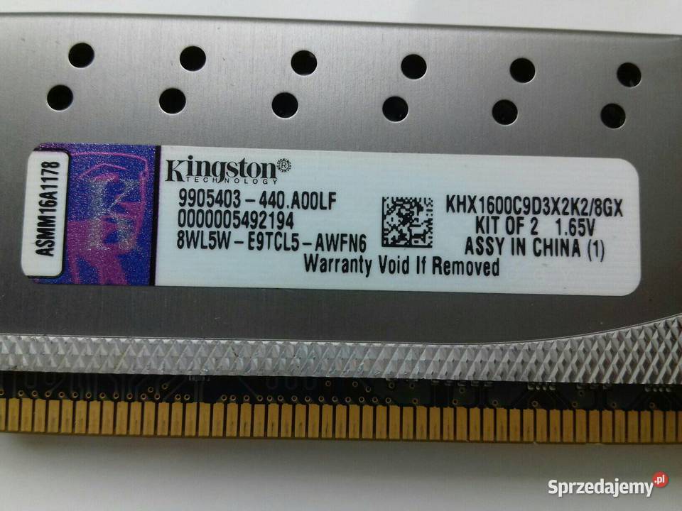 Kingston HyperX Genesis DDR3 4GB 1600MHz 15V nie Pamięci kujawsko-pomorskie Bydgoszcz