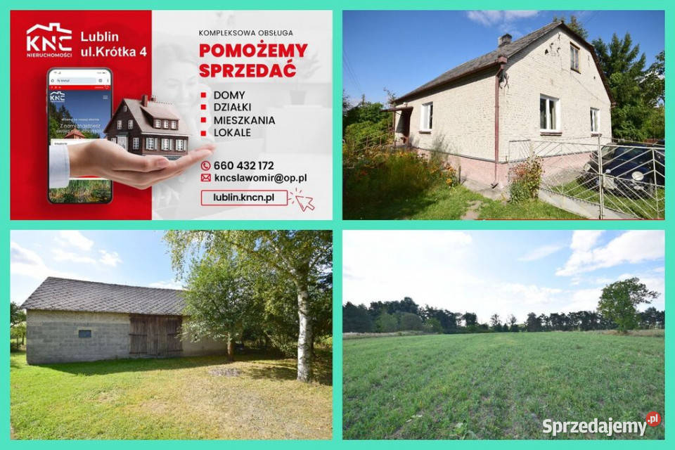 Siedlisko na działce 99a 20 minut Lublina 105m2 Sprzedaż Struża