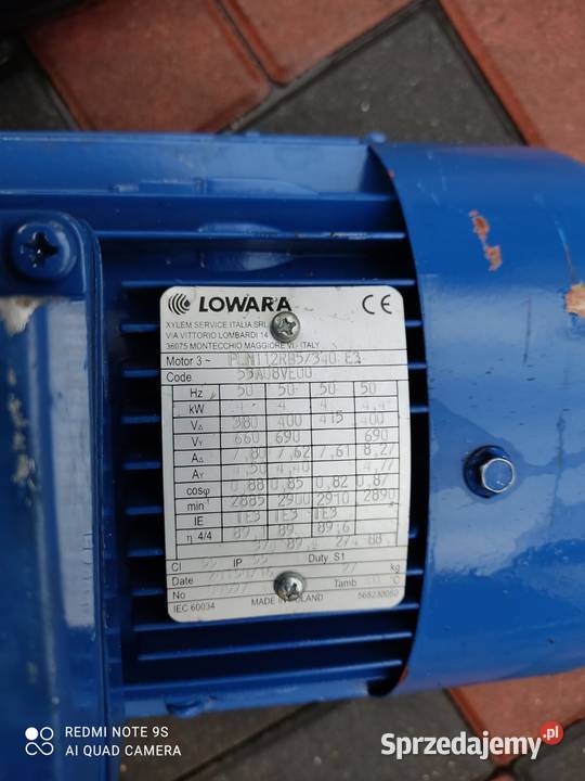 Pompa Odśrodkowa Jednostopniowa Lowara LNES wielkopolskie Nowy Tomyśl sprzedam