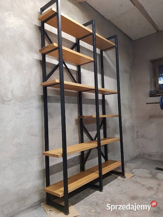 Regał NA WYMIAR na książki półki sosnowe loft