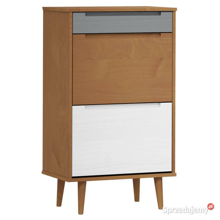 Szafka na buty MOLDE brązowa 595x35x103 lita
