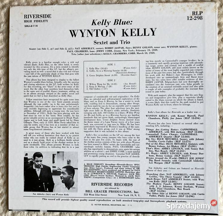 Wynton Kelly Kelly Blue Płyty i kasety zachodniopomorskie Szczecin