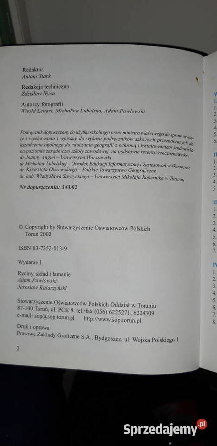 Geografia sop Podręcznik unikat kolekcjonerskie mazowieckie