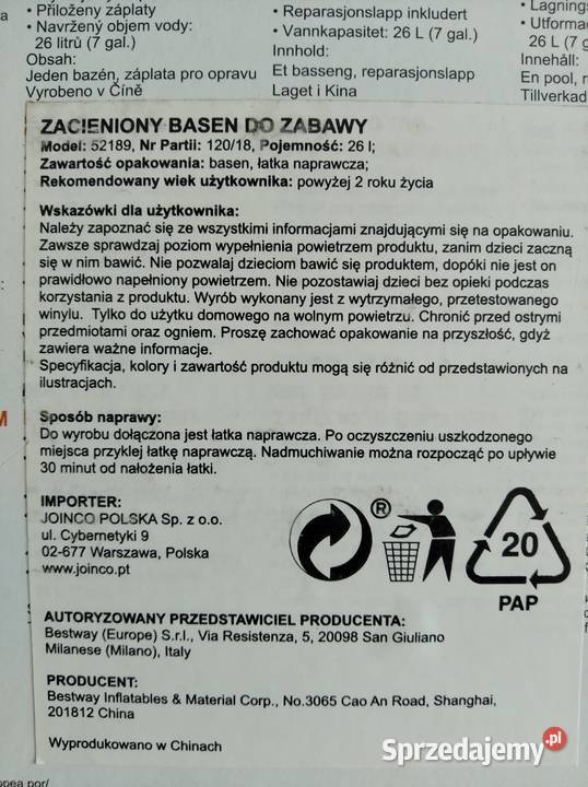NAJTANIEJ Basen Z Daszkiem Brodzik Biedronka